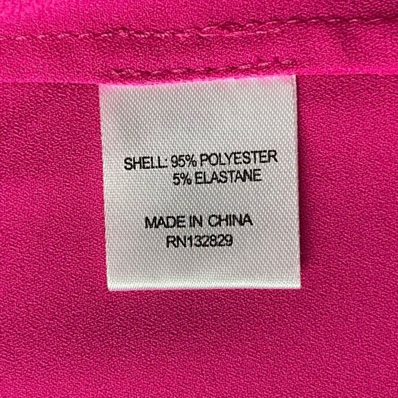 NWT Lovers + Friends Claire Very Berry Pink Asymmetrical Midi Dress size large - Picture 7 of 13